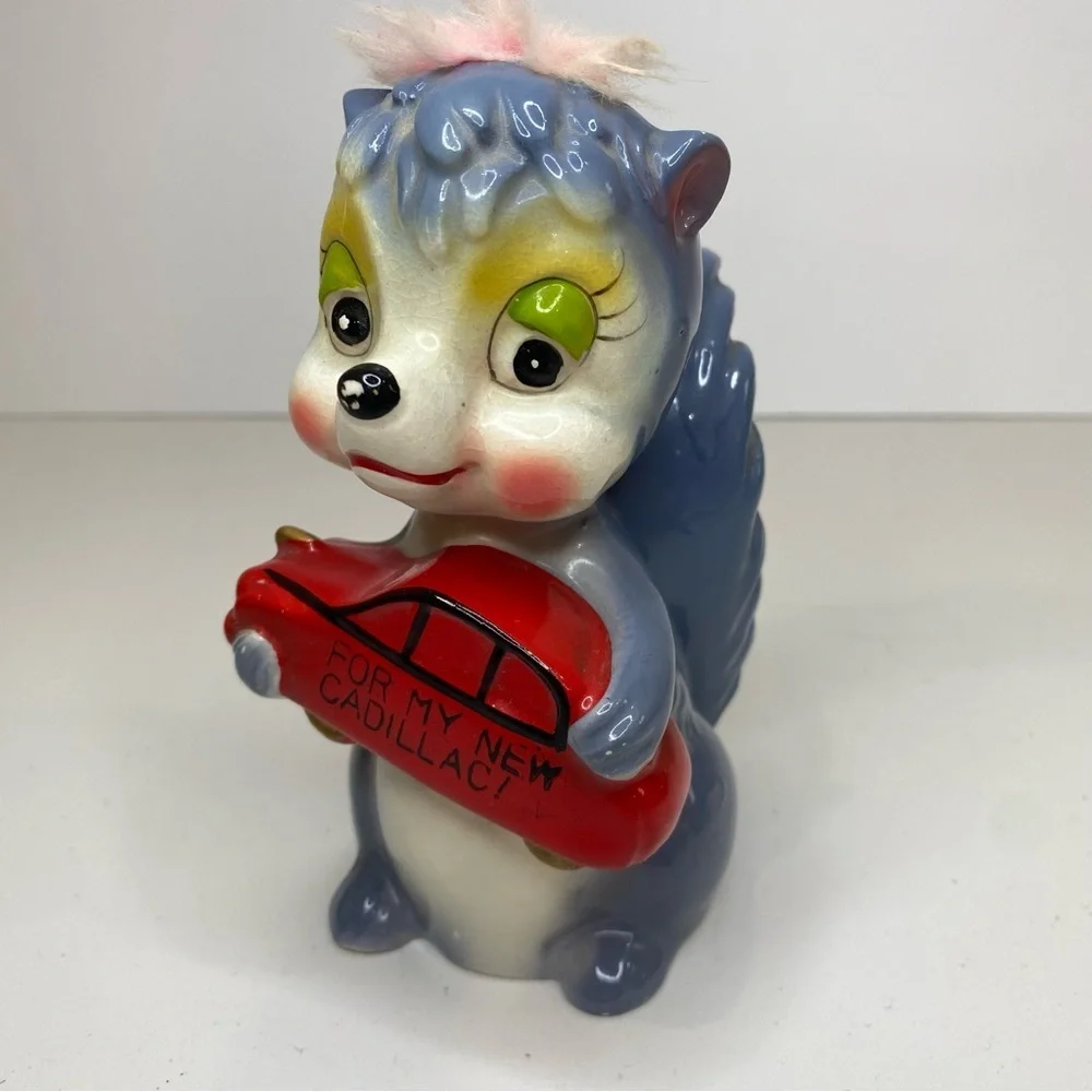 Vintage Squirrel Piggy Coin Bank